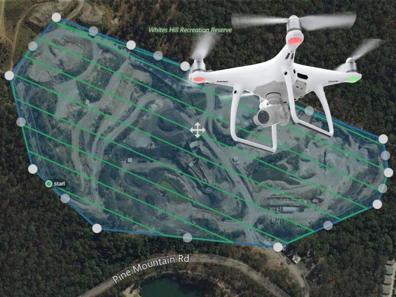 Topografia com drones em ambiente urbano